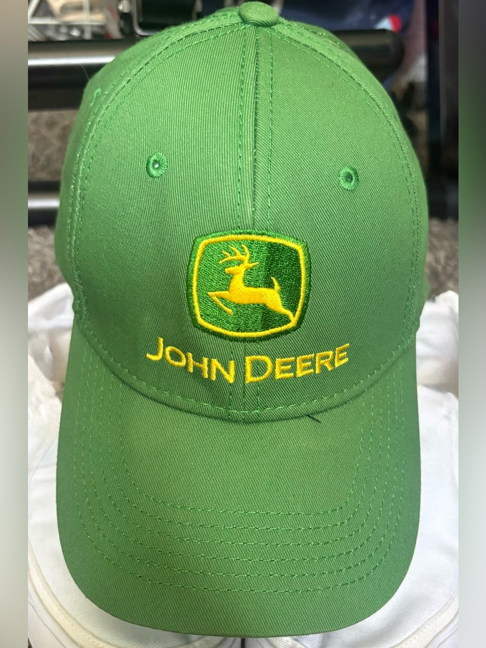John Deere Green Cap with Yellow Embroidered Logo